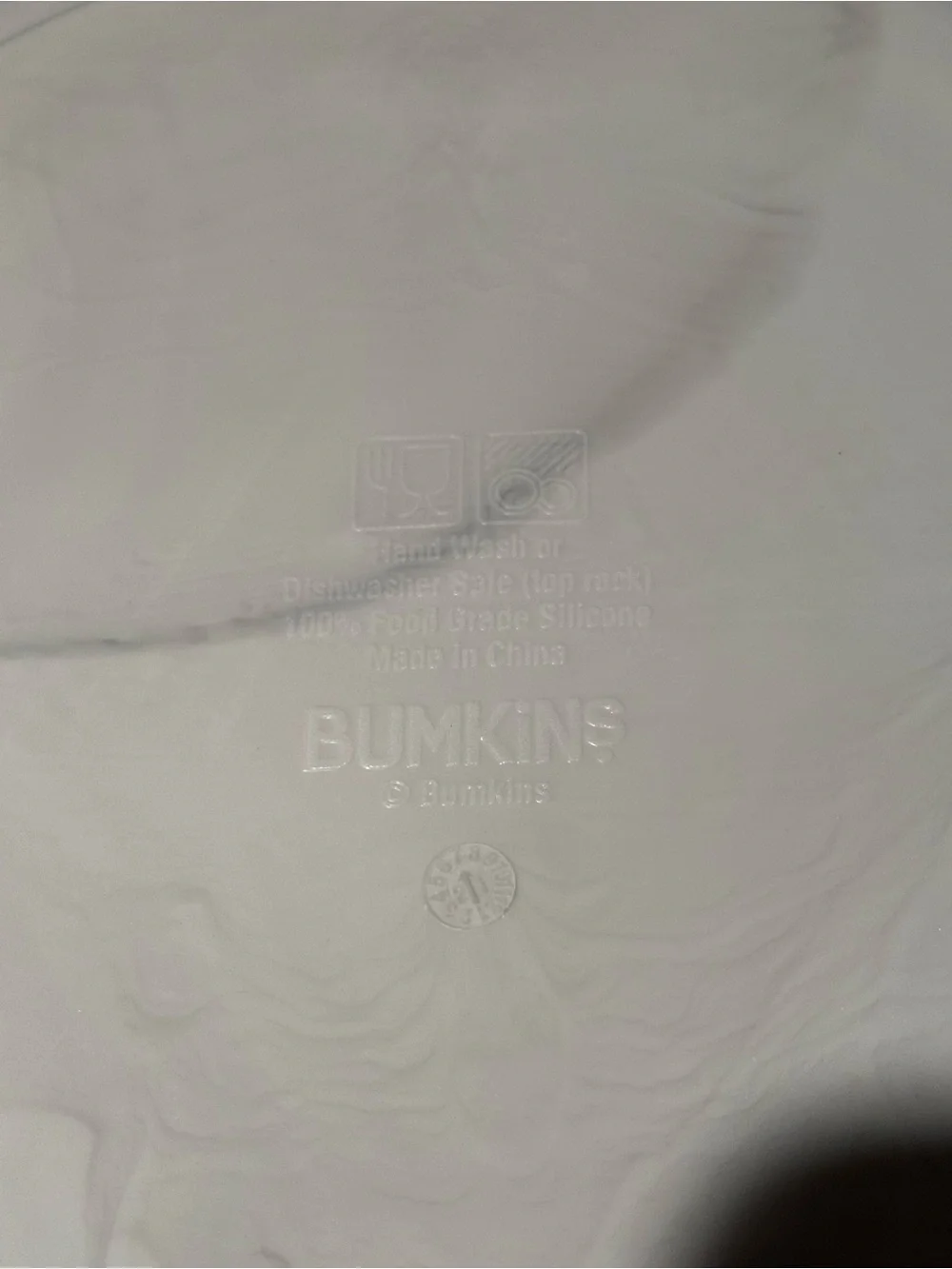 Bumkins Baby Silicone Grip Dish in Marble
